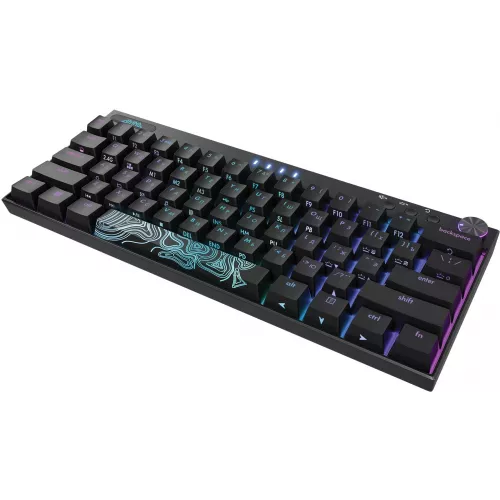 Клавиатура GMNG GG-KB500XW механическая черный USB беспроводная BT/Radio Multimedia for gamer LED (1910516) кабель 1.8м