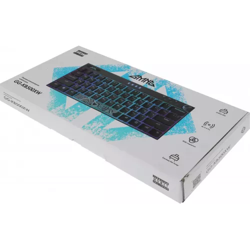 Клавиатура GMNG GG-KB500XW механическая черный USB беспроводная BT/Radio Multimedia for gamer LED (1910516) кабель 1.8м