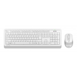 Клавиатура + мышь A4Tech Fstyler FG1010S клав:белый/серый мышь:белый/серый USB беспроводная Multimedia (FG1010S WHITE)