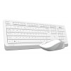 Клавиатура + мышь A4Tech Fstyler FG1010S клав:белый/серый мышь:белый/серый USB беспроводная Multimedia (FG1010S WHITE)