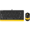 Клавиатура + мышь A4Tech Fstyler F1110 клав:черный/желтый мышь:черный/желтый USB Multimedia (F1110 BUMBLEBEE)