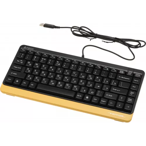 Клавиатура + мышь A4Tech Fstyler F1110 клав:черный/желтый мышь:черный/желтый USB Multimedia (F1110 BUMBLEBEE)