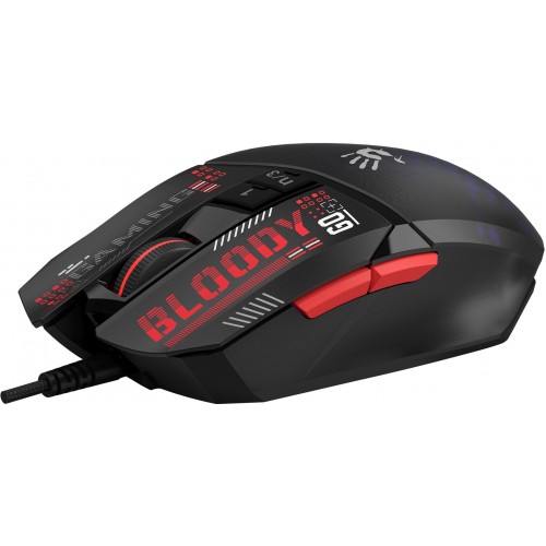 Мышь A4Tech Bloody W60 Max Mini черный/рисунок оптическая 12000dpi USB 9but