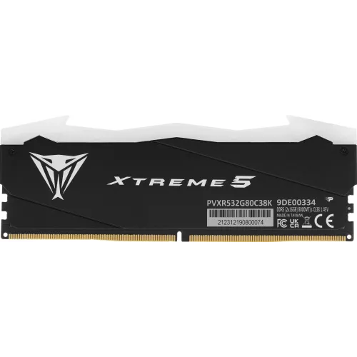 Память DDR5 2x16Gb 8000MHz Patriot PVXR532G80C38K Viper Xtreme 5 RGB RTL Gaming PC5-64000 CL38 DIMM 288-pin 1.45В с радиатором Ret