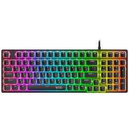 Клавиатура Acer OKW303 механическая черный/серый USB for gamer LED (ZL.KBDCC.01D) кабель 1.8м