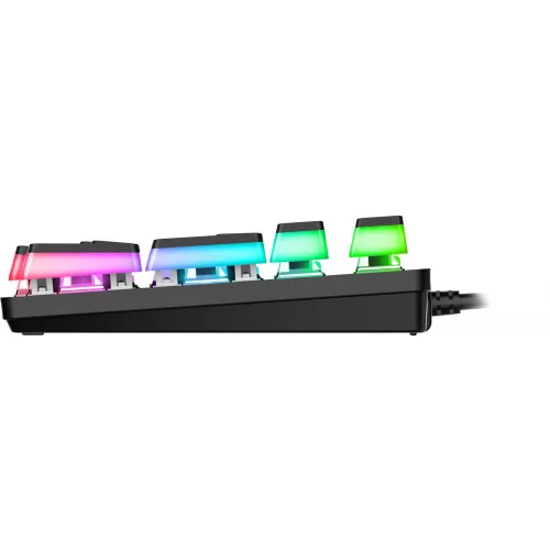 Клавиатура Acer OKW303 механическая черный/серый USB for gamer LED (ZL.KBDCC.01D) кабель 1.8м