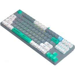 Клавиатура A4Tech S87 Energy механическая серый USB for gamer LED (S87 USB ENERGY ASH) кабель 1.8м