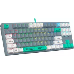 Клавиатура A4Tech S87 Energy механическая серый USB for gamer LED (S87 USB ENERGY ASH) кабель 1.8м