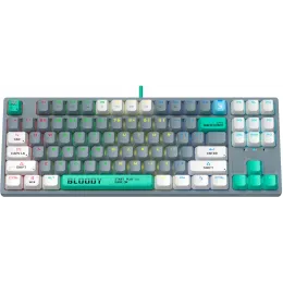 Клавиатура A4Tech S87 Energy механическая серый USB for gamer LED (S87 USB ENERGY ASH) кабель 1.8м