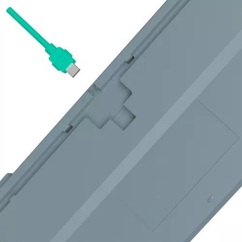 Клавиатура A4Tech S87 Energy механическая серый USB for gamer LED (S87 USB ENERGY ASH) кабель 1.8м