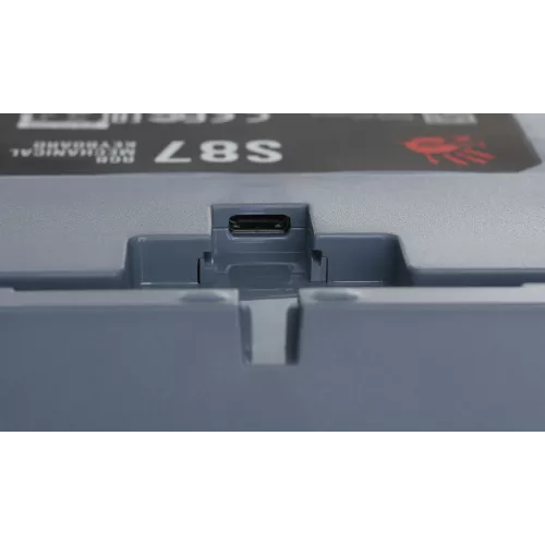 Клавиатура A4Tech S87 Energy механическая серый USB for gamer LED (S87 USB ENERGY ASH) кабель 1.8м