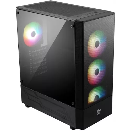 Корпус MSI MAG FORGE 112R черный без БП ATX 2x120mm 4x140mm 2xUSB3.0 audio bott PSU