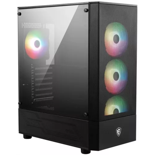 Корпус MSI MAG FORGE 112R черный без БП ATX 2x120mm 4x140mm 2xUSB3.0 audio bott PSU