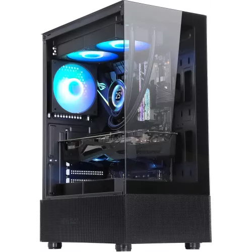 Корпус Formula Crystal Z1 черный без БП ATX 2xUSB2.0 1xUSB3.0 audio bott PSU