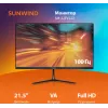 Монитор SunWind 21.5" SM-22FV222 черный VA 5ms 16:9 HDMI матовая 250cd 178гр/178гр 1920x1080 100Hz FreeSync VGA FHD 2.29кг