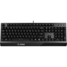 Клавиатура MSI GK30 RU черный USB Multimedia for gamer LED (подставка для запястий) (S11-04RU236-CLA) кабель 1.8м