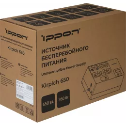 Источник бесперебойного питания Ippon Kirpich 650 360Вт 650ВА черный
