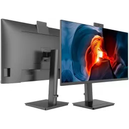 Монитор NPC 23.8" MF2412 черный IPS LED 4ms 16:9 HDMI M/M Cam матовая HAS Piv 1000:1 300cd 178гр/178гр 1920x1080 100Hz G-Sync FreeSync VGA DP FHD USB 2.75кг