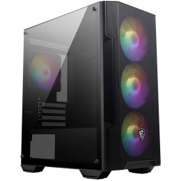 Корпус MSI MAG Forge M100A черный без БП mATX 2x120mm 2xUSB2.0 1xUSB3.0 audio bott PSU