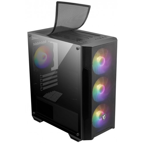 Корпус MSI MAG Forge M100A черный без БП mATX 2x120mm 2xUSB2.0 1xUSB3.0 audio bott PSU