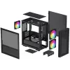 Корпус Deepcool CH360 черный без БП mATX 7x120mm 3x140mm 1xUSB3.0 audio bott PSU