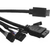 Корпус Deepcool CH360 черный без БП mATX 7x120mm 3x140mm 1xUSB3.0 audio bott PSU