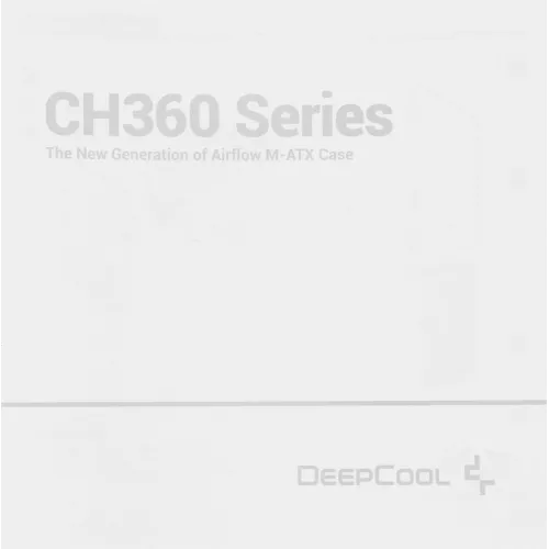 Корпус Deepcool CH360 черный без БП mATX 7x120mm 3x140mm 1xUSB3.0 audio bott PSU