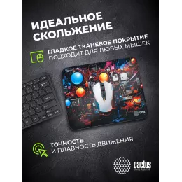 Коврик для мыши Cactus Wires 400x300x3мм (CS-MP-PRO15XL)