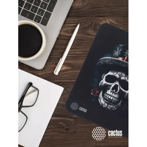 Коврик для мыши Cactus Scull рисунок 250x200x3мм (CS-MP-D05S)