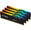 Память DDR5 4x32GB 5600MHz Kingston KF556C40BBAK4-128 Fury Beast Black RGB RTL Gaming PC5-44800 CL40 DIMM 288-pin 1.25В dual rank с радиатором Ret