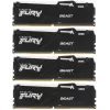 Память DDR5 4x32GB 5600MHz Kingston KF556C40BBAK4-128 Fury Beast Black RGB RTL Gaming PC5-44800 CL40 DIMM 288-pin 1.25В dual rank с радиатором Ret