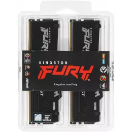 Память DDR5 4x32GB 5600MHz Kingston KF556C40BBAK4-128 Fury Beast Black RGB RTL Gaming PC5-44800 CL40 DIMM 288-pin 1.25В dual rank с радиатором Ret