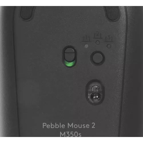 Мышь Logitech Pebble 2 M350S графитовый оптическая 4000dpi silent беспров. BT для ноутбука 2but (910-006988)