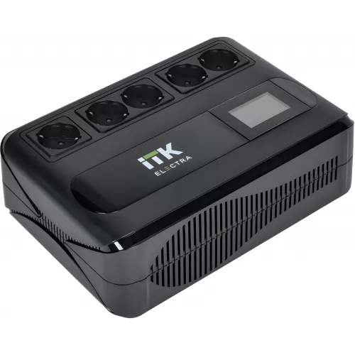 Источник бесперебойного питания ITK Electra ELT5-800VA-1-001 480Вт 800ВА черный