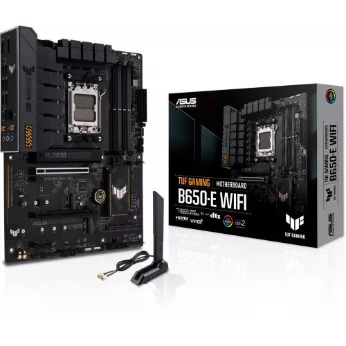 Материнская плата Asus TUF GAMING B650-E WIFI Socket AM5 AMD B650 4xDDR5 ATX AC`97 8ch(7.1) 2.5Gg RAID+HDMI+DP