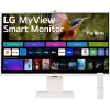 Монитор LG 31.5" MyView 32SR85U-W белый IPS LED 16:9 HDMI M/M Cam матовая HAS 400cd 178гр/178гр 3840x2160 60Hz 4K USB 7.7кг
