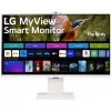 Монитор LG 31.5" MyView 32SR85U-W белый IPS LED 16:9 HDMI M/M Cam матовая HAS 400cd 178гр/178гр 3840x2160 60Hz 4K USB 7.7кг