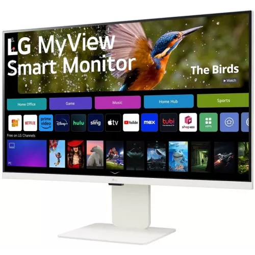 Монитор LG 31.5" MyView 32SR85U-W белый IPS LED 16:9 HDMI M/M Cam матовая HAS 400cd 178гр/178гр 3840x2160 60Hz 4K USB 7.7кг