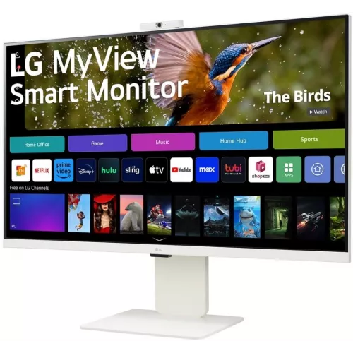 Монитор LG 31.5" MyView 32SR85U-W белый IPS LED 16:9 HDMI M/M Cam матовая HAS 400cd 178гр/178гр 3840x2160 60Hz 4K USB 7.7кг