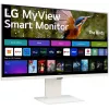 Монитор LG 31.5" MyView 32SR85U-W белый IPS LED 16:9 HDMI M/M Cam матовая HAS 400cd 178гр/178гр 3840x2160 60Hz 4K USB 7.7кг