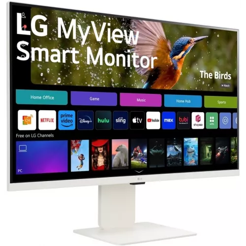 Монитор LG 31.5" MyView 32SR85U-W белый IPS LED 16:9 HDMI M/M Cam матовая HAS 400cd 178гр/178гр 3840x2160 60Hz 4K USB 7.7кг