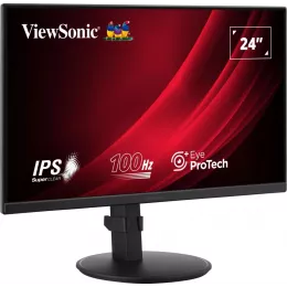 Монитор ViewSonic 23.8" VA2408-HDJ черный IPS LED 16:9 HDMI матовая HAS Piv 250cd 178гр/178гр 1920x1080 100Hz VGA DP FHD 5.2кг