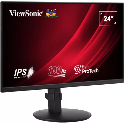 Монитор ViewSonic 23.8" VA2408-HDJ черный IPS LED 16:9 HDMI матовая HAS Piv 250cd 178гр/178гр 1920x1080 100Hz VGA DP FHD 5.2кг