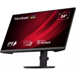 Монитор ViewSonic 23.8" VA2408-HDJ черный IPS LED 16:9 HDMI матовая HAS Piv 250cd 178гр/178гр 1920x1080 100Hz VGA DP FHD 5.2кг