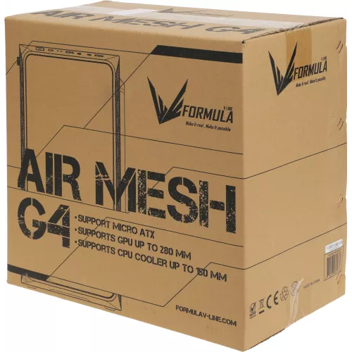 Корпус Formula Air Mesh G4 черный без БП mATX 2x120mm 1xUSB2.0 1xUSB3.0 audio