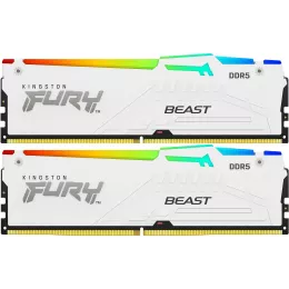 Память DDR5 2x16GB 6400MHz Kingston KF564C32BWEAK2-32 Fury Beast RGB RTL Gaming PC5-51200 CL32 DIMM 288-pin 1.4В kit dual rank с радиатором Ret