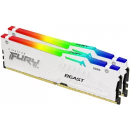 Память DDR5 2x16GB 6400MHz Kingston KF564C32BWEAK2-32 Fury Beast RGB RTL Gaming PC5-51200 CL32 DIMM 288-pin 1.4В kit dual rank с радиатором Ret