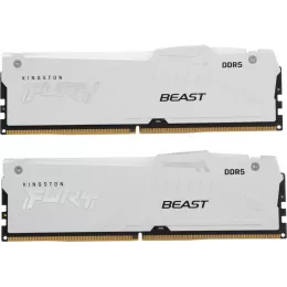 Память DDR5 2x16GB 6400MHz Kingston KF564C32BWEAK2-32 Fury Beast RGB RTL Gaming PC5-51200 CL32 DIMM 288-pin 1.4В kit dual rank с радиатором Ret
