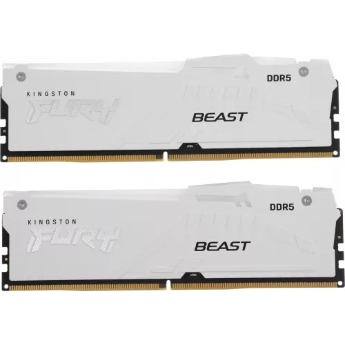 Память DDR5 2x16GB 6400MHz Kingston KF564C32BWEAK2-32 Fury Beast RGB RTL Gaming PC5-51200 CL32 DIMM 288-pin 1.4В kit dual rank с радиатором Ret