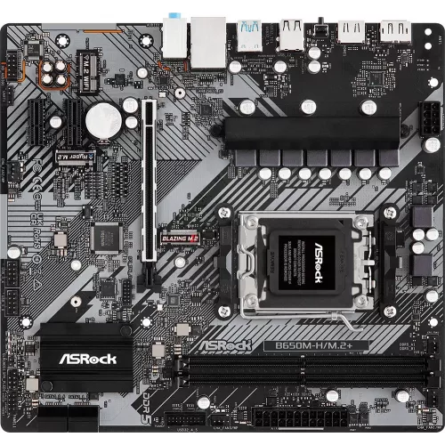 Материнская плата Asrock B650M-H/M.2+ Socket AM5 AMD B650 2xDDR5 mATX AC`97 8ch(7.1) GbLAN RAID+HDMI+DP
